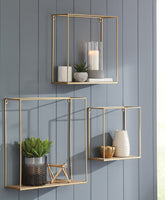 J&M Furniture - Ashley Furniture - Efharis Wall Shelf (Set of 3) - Wall Shelf Set (3/CN) - A8010107